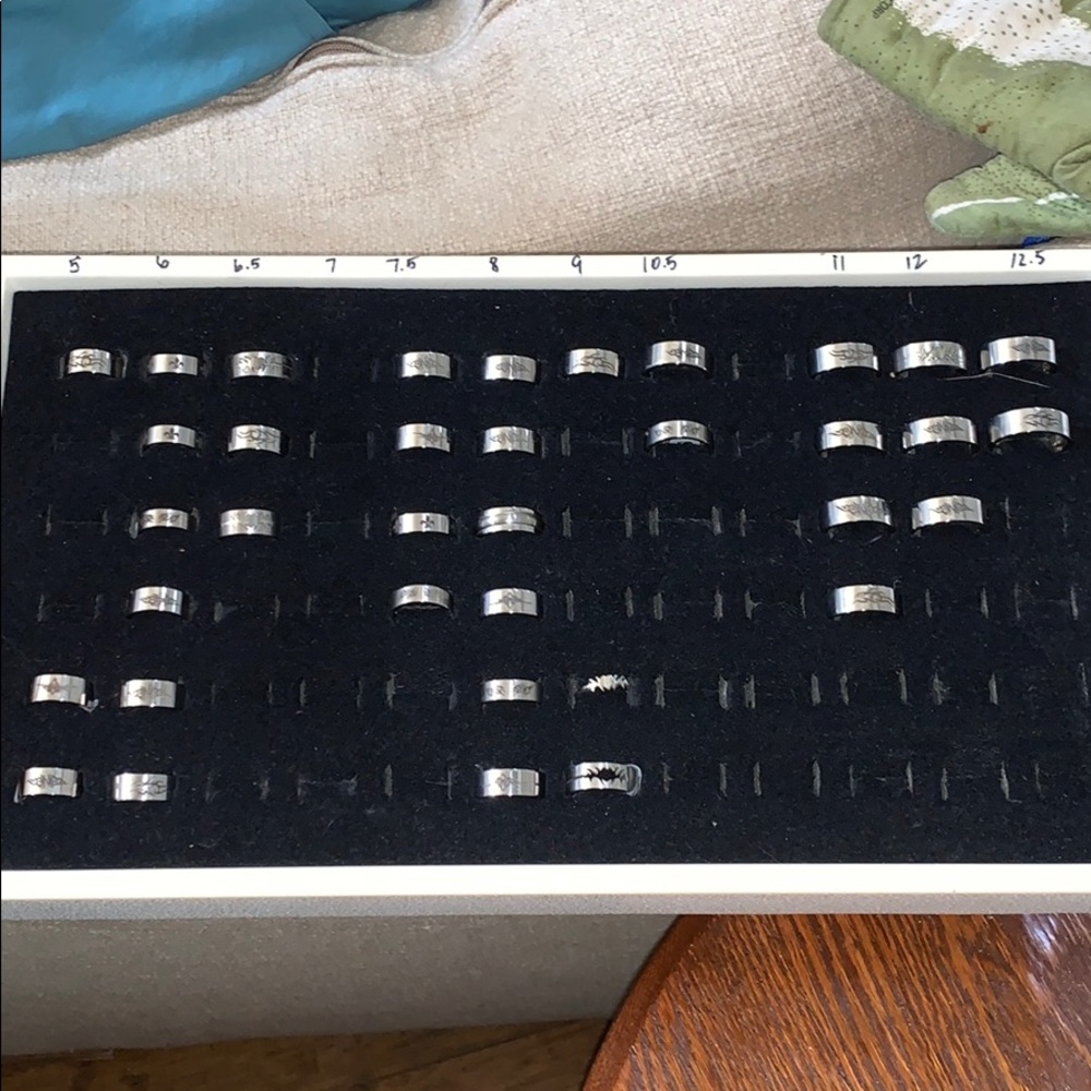 Lot Stainless Steel Rings